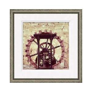   Of A Water Wheel From One Of Leonardos Drawings Framed Giclee Print