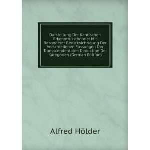   Deduction Der Kategorien (German Edition) Alfred HÃ¶lder Books