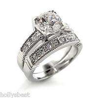 KNOCKOUT 2 Ct. Engagement / Wedding Ring Cz Set  