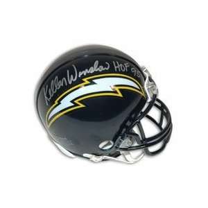  Kellen Winslow Autographed San Diego Chargers Riddell Mini 
