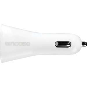  Incase Dual Car Charger for iPod & iPhone  White EC20015 