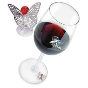  Butterfly Stemware Charms