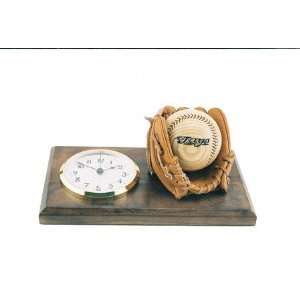  Toronto Blue Jays Wood Baseball Desk Set with Clock & Mini 