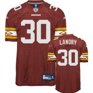  LaRon Landry Jersey Reebok Authentic Maroon #30 