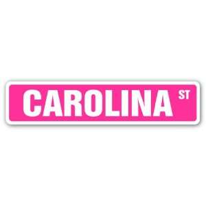  CAROLINA Street Sign name kids childrens room door bedroom 
