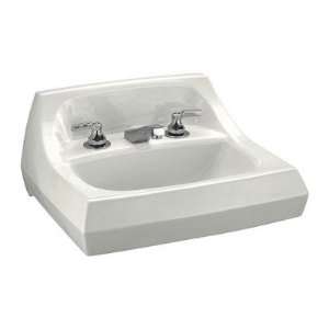 Kingston Wall Mount Bathroom Sink with 4 Centers Finish Black Black 