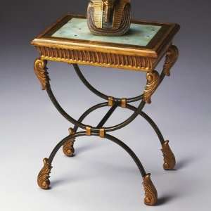  Butler Heritage Side Table in Distressed Gold