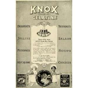  1914 Ad Charles B. Knox Sparkling Acidulated Gelatine Gelatin 