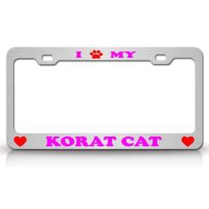  I PAW MY KORAT Cat Pet Animal High Quality STEEL /METAL 