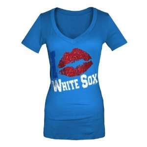  Chicago White Sox Periwinkle Womens Baby Jersey V Neck T 