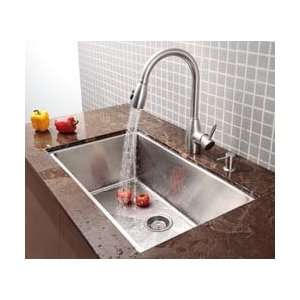 Kraus Stainless Kitchen Faucet w/o Soap Dispenser Kitchen Faucets KPF 
