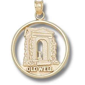 Davidson Wildcats Solid 10K Gold Old Well Pendant  Sports 