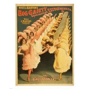   ExtravaganzaThe Gaiety Dancers  8 x 10  Poster Print Toys & Games