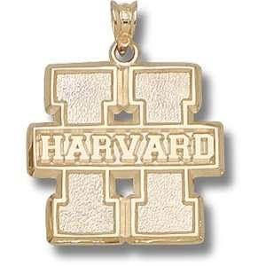 Harvard University Block H Harvard Pendant (Gold Plated)  