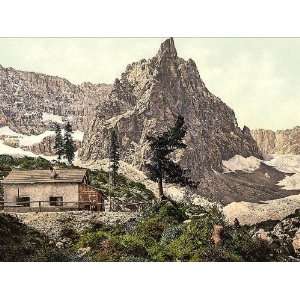 Vintage Travel Poster   Mt. Surlon and lake Tyrol Austro Hungary 24 X 