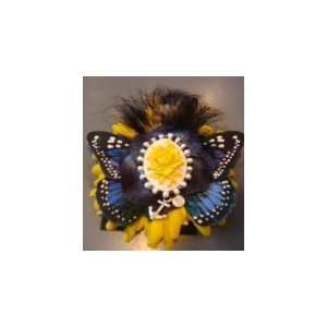  Vivienne Pickle   Butterfly Hair Clip (Blue & Yellow 
