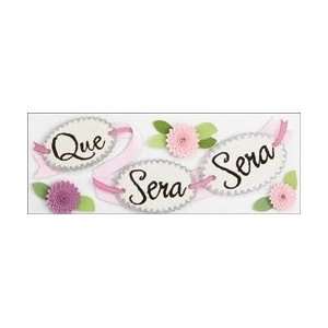   The World Stickers Que Sera Sera; 3 Items/Order Arts, Crafts & Sewing