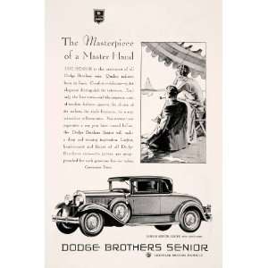  1929 Ad Antique Dodge Brothers Senior Coupe Car Automobile 