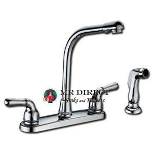  Chrome Kitchen Faucet with Side Spray