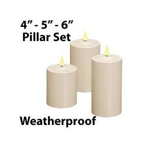  Outdoor Weatherproof 6 Inch Candle With Timer