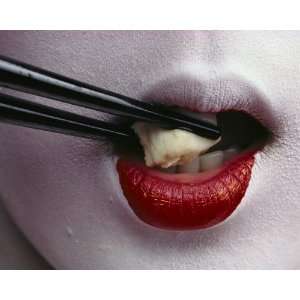   , Geisha with Chopsticks, 16 x 20 Poster Print