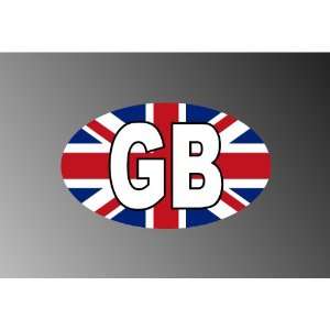 Great Britain Flag Gb Full Color Vinyl Euro Decal Bumper Sticker 3 X 