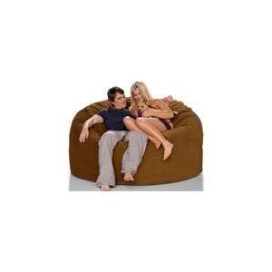  Jaxx Sac Bean Bag Chair 6Ft in Suede Chocolate