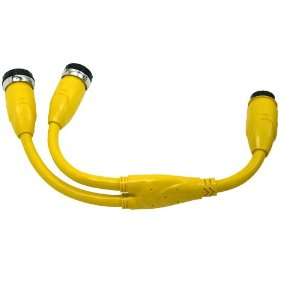   Yellow (2)50 Amp 125V Female to 50 Amp 125V Male Y Adapter Automotive