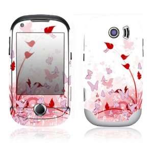 Samsung Corby Pro Decal Skin Sticker   Pink Butterfly Fantasy