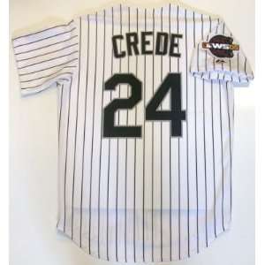 Joe Crede Chicago White Sox 05 World Series Jersey  Sports 