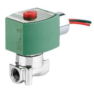  RED HAT 8262H00724/DC Solenoid Valve,2 Way,NC,SS,1/4In 
