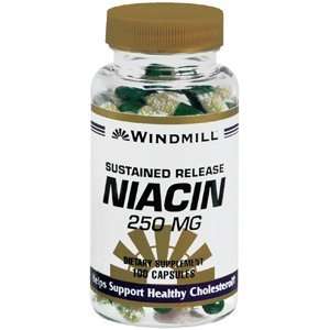  WINDMILL NIACIN TAB 250MG T/R 100Tablets Health 