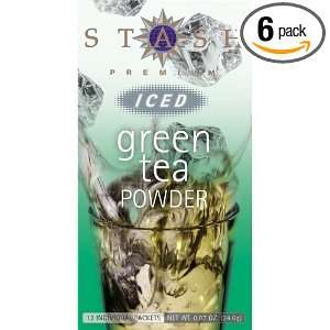 Stash Premium Unsweetened Green Iced Tea Powder, Packets, 12 Count 
