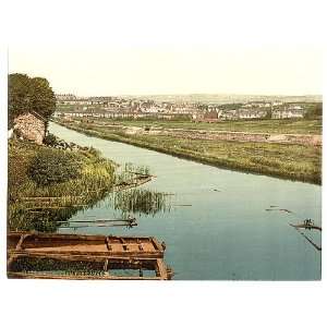  Bude,from the canal,Cornwall,England,c1895