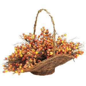   Inch 20 LED Harvest Cranberry Basket, Battery Operated