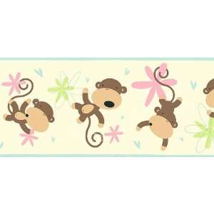 Monkey Mania Ivory Border 