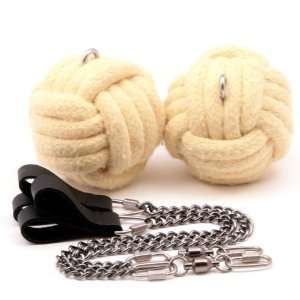  of Mega 3.5 inch Monkey Fist Oval Twist Chain Fire Poi Toys & Games