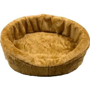  Large Tan Fur Dog Bed King Pet Bed. Ortho Comfort. Outside 