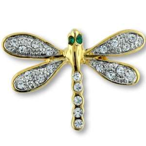  Sparkling Crystal Dragonfly Brooch Pin Pugster Jewelry