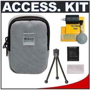  Nikon Coolpix Soft Grey Camera Carrying Case + Cameta 