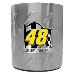  Johnson #48 NASCAR Diamond Plate Beverage Holder with Air Freshener 