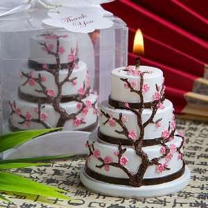 Cherry Blossom Design Cake Candle Favor 9434