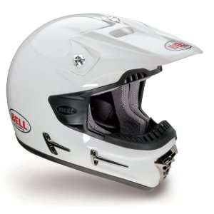  Bell Moto 7R Motocross White Solid Helmet   Size  Medium 