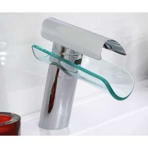 BATHTECH Chrome & Glass Faucet for Vessel, Sink or Bath (Newest Model 