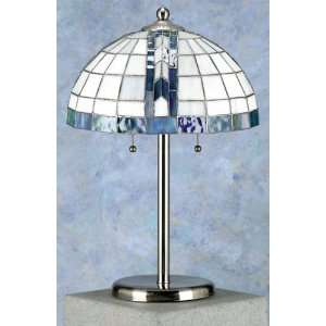  Blue Lite Table Lamp Contemporary Stained Glass