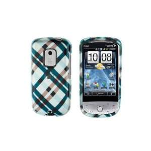   HTC Sprint Hero Graphic Case   Black Plaid Cell Phones & Accessories