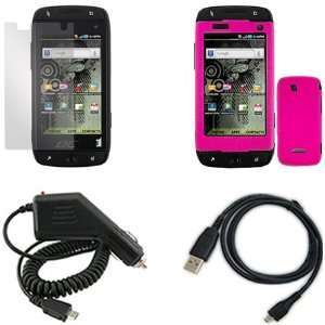 iNcido Brand Samsung Sidekick 4G Combo Rubber Hot Pink Protective Case 