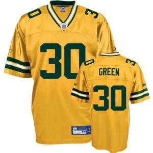 Ahman Green Reebok NFL Yellow Replica Green Bay Packers Youth Jersey 