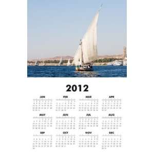  Egypt   Nile River 2012 One Page Wall Calendar 11x17 inch 