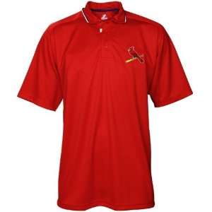    Majestic St Louis Cardinals Red Peak Power Polo